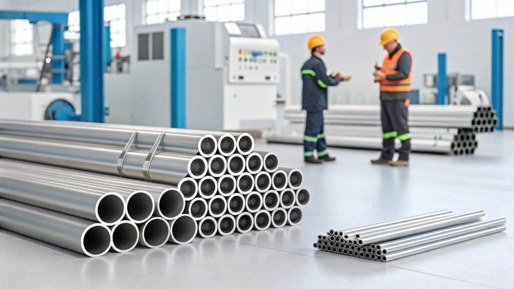 A table displaying the five main physical properties of aluminum with their typical values and a brief note on their importance.